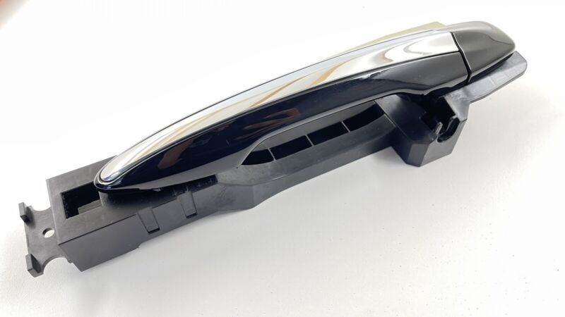 14-22 INFINITI Q50 DRIVER LEFT REAR EXTERIOR DOOR GRAB HANDLE BLACK OEM