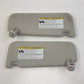 12-17 Toyota Prius V Left & Right Sunvisor Sun Visor Shade Pair Gray OEM