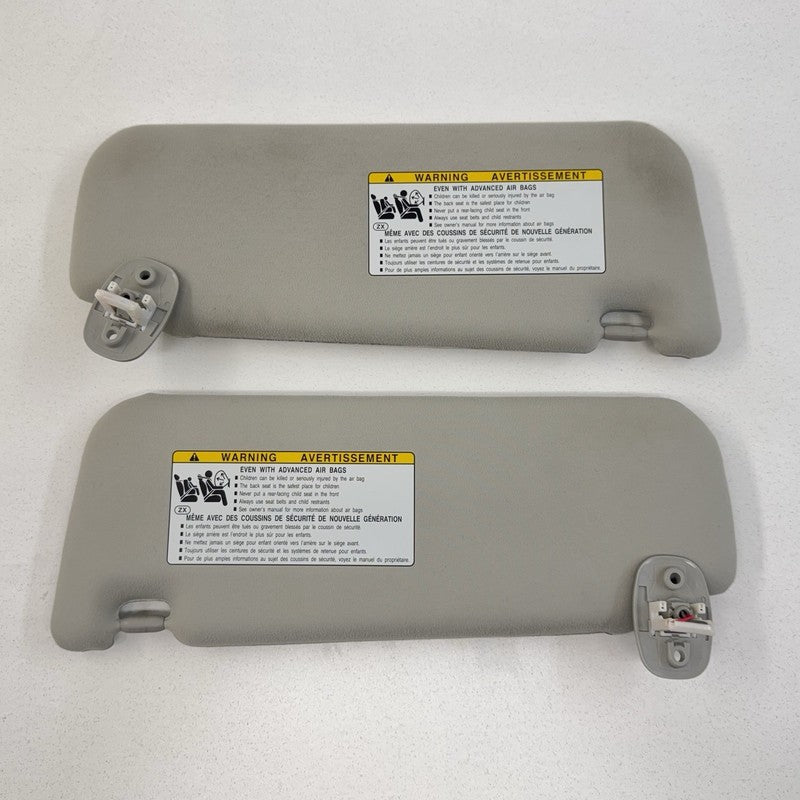 12-17 Toyota Prius V Left & Right Sunvisor Sun Visor Shade Pair Gray OEM