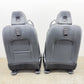 24-26 Ford Mustang GT Premium Front Seat Pair Leather Black W/ White Stitch OEM