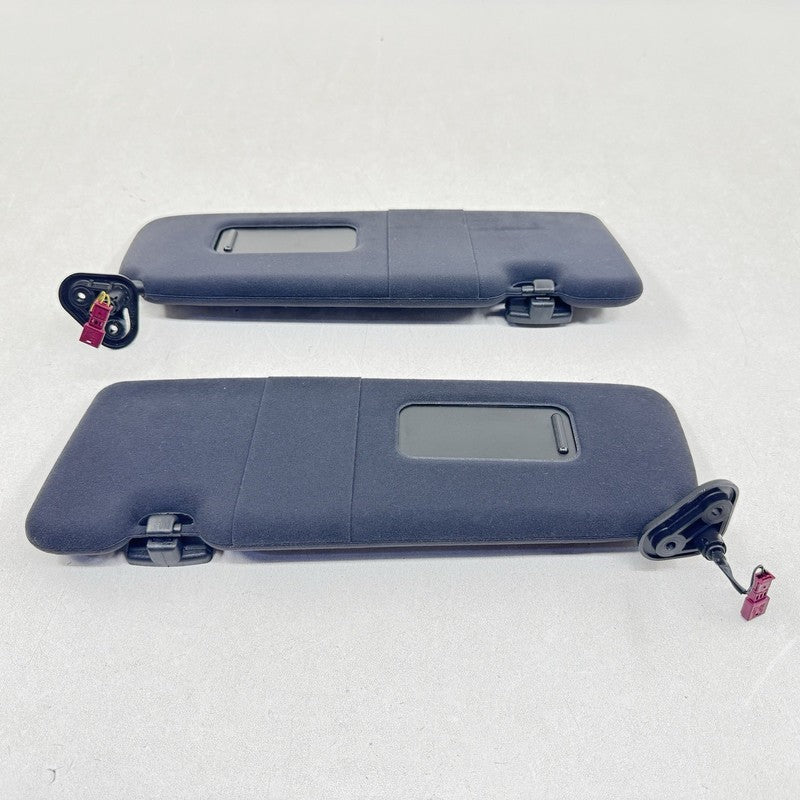 06-10 BMW M6 E63 Coupe Front Sunvisor Sun Visor Shade Black Pair OEM