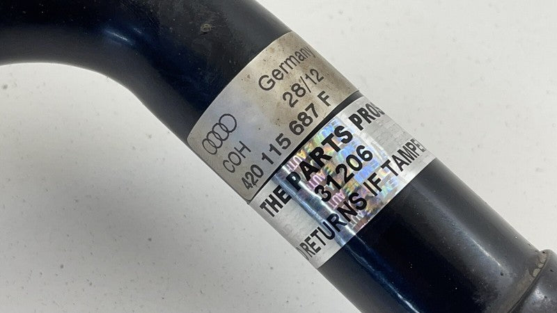 420 115 687 F / 420115687F 10-15 AUDI R8 5.2L V10 OIL TANK RESERVOIR INLET PIPE LINE HOSE TUBE OEM