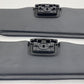  15-17 MCLAREN 650S SUNVISOR SUN VISOR SHADE PAIR LEATHER BLACK OEM
