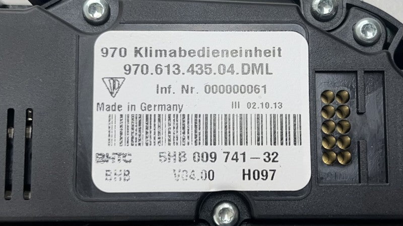 970.613.435.04 / 970 613 435 04 / 97061343504 14-16 PORSCHE PANAMERA CLIMATE CONTROL SEAT CONTROL VEHICLE CONTROL PANEL 