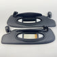 06-08 Porsche Cayman 987 Illuminated Sunvisor Sun Visor Shade Pair Black OEM
