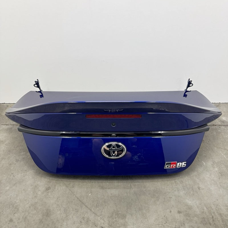 22-25 TOYOTA GR86 PREMIUM TRUNK LID COMPLETE W/ DUCKBILL SPOILER TRUENO BLUE OEM
