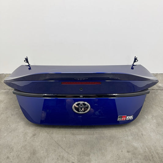 22-25 TOYOTA GR86 PREMIUM TRUNK LID COMPLETE W/ DUCKBILL SPOILER TRUENO BLUE OEM
