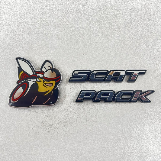 Does Not Apply 19-23 DODGE CHALLENGER SCAT PACK BUMBLE BEE REAR SPOILER EMBLEM BADGE LOGO OEM