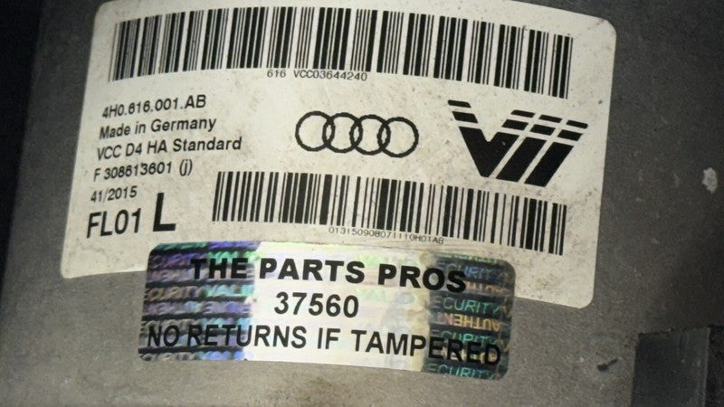 4H0 616 001 AB / 4H0616001AB 11-18 AUDI A8 S8 DRIVER LEFT REAR AIR SHOCK ABSORBER SUSPENSION 4H0616001AB OEM