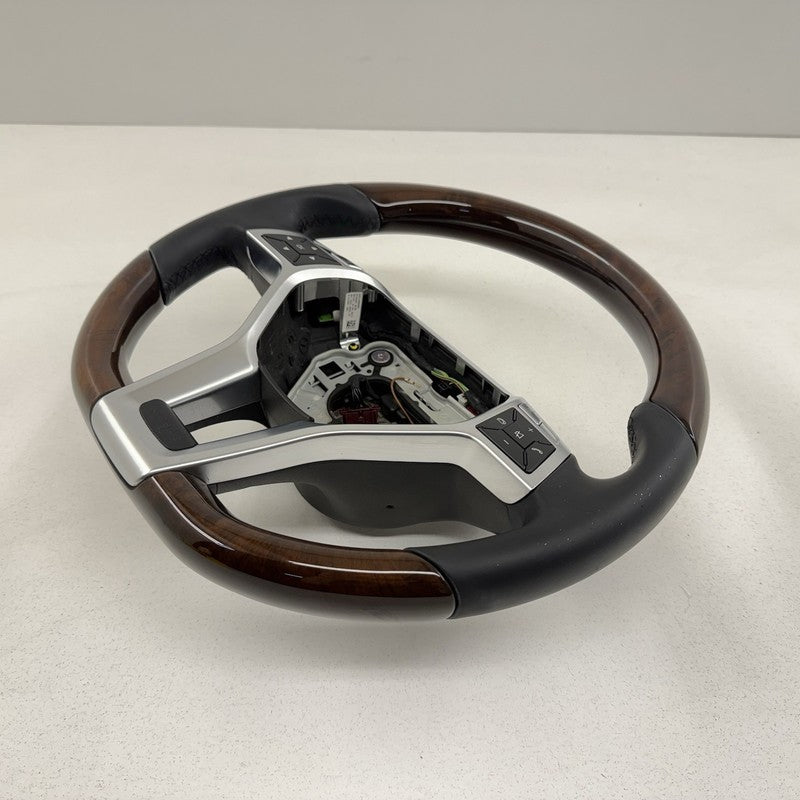 A 231 460 08 03 12-16 Mercedes W212 E350 Sport Steering Wheel Black Leather W/ Wood OEM