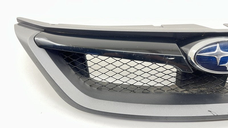 08-14 SUBARU WRX STI FRONT BUMPER UPPER GRILLE TRIM W/ EMBLEM OEM