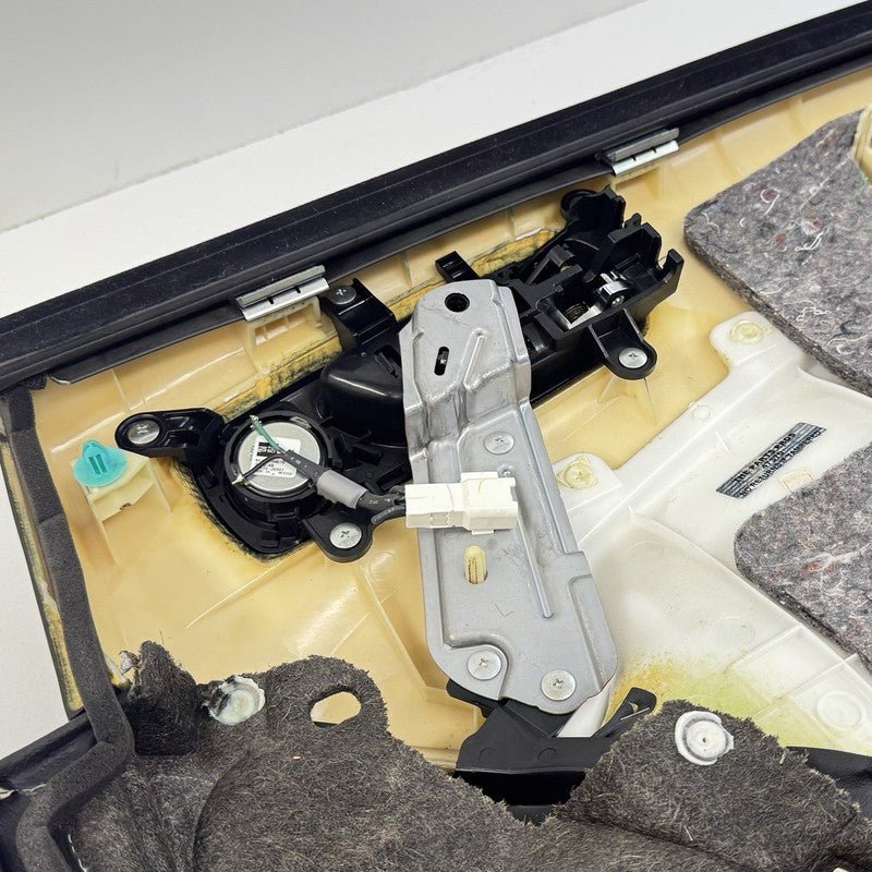 08-14 Lexus IS F Left Rear Door Panel Cover Trim Black With Blue Stitching OEM