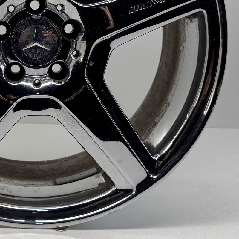 A 221 401 2502 / A2214012502 07-13 Mercedes W216 W221 CL S Class AMG Rear Wheel Rim 20x9.5 Chrome Factory OEM