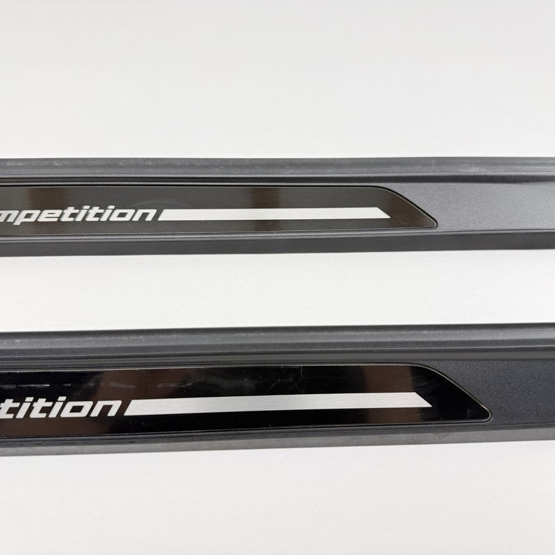 7 345 103 / 7345103 19-21 BMW M2 Competition Left & Right Door Step Sill Scuff Plate Trim Panel OEM