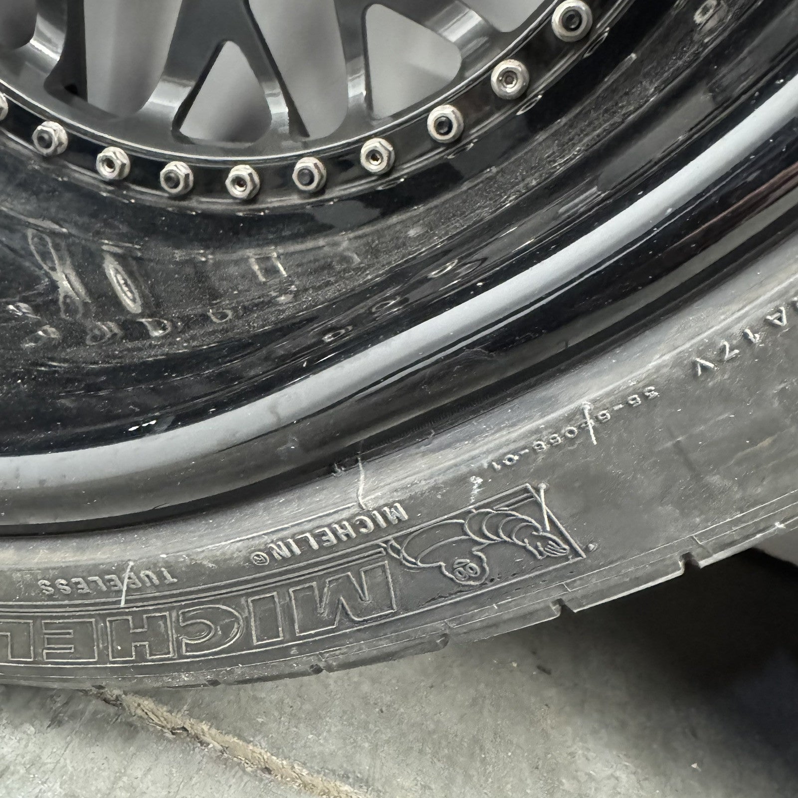 RFG19 ROHANA FORGED RFG19 TRINITY 3 PIECE WHEEL RIM WITH TIRE PARTIAL SET OF 3 *NOTE*