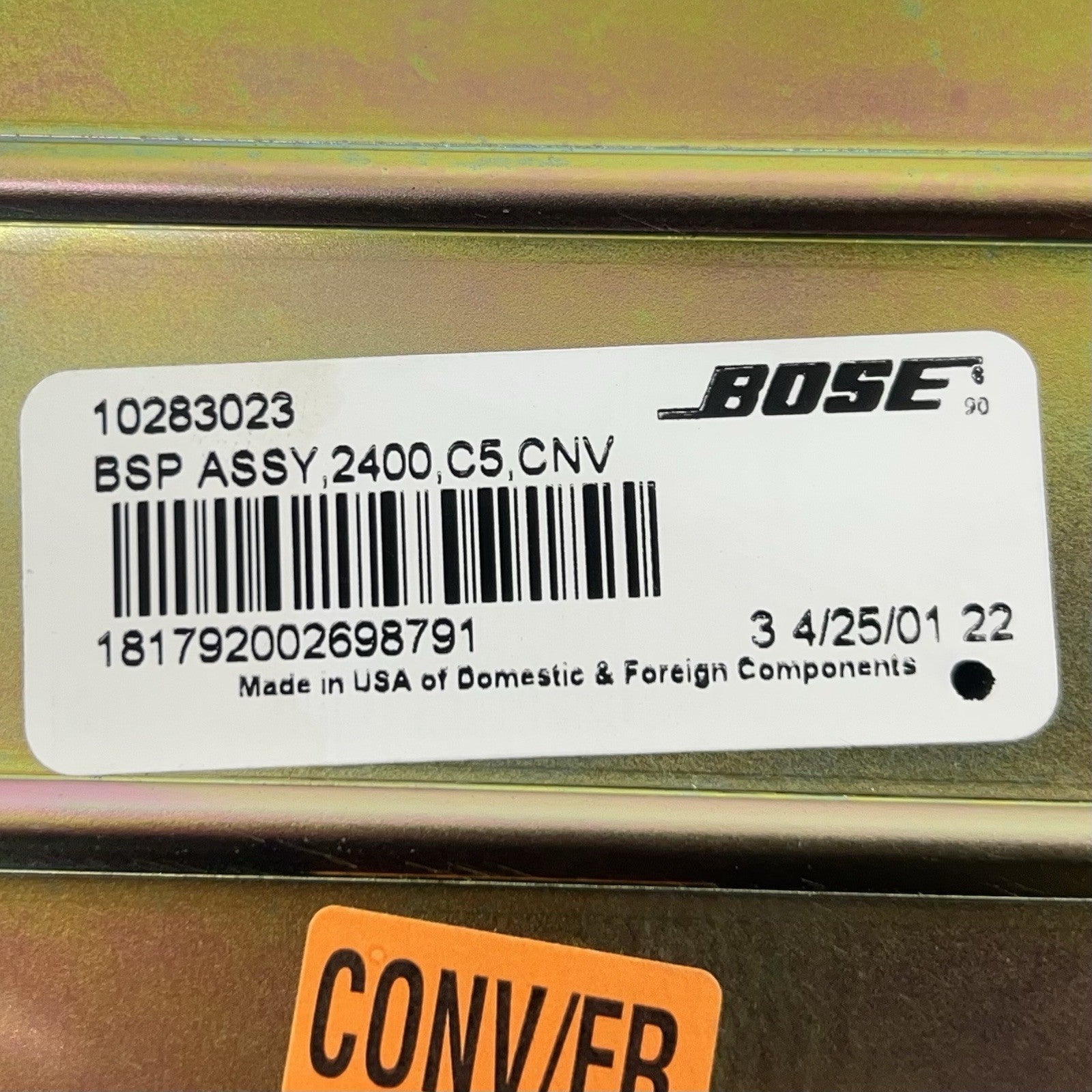 10283023 97-04 CHEVROLET CORVETTE C5 BOSE AMPLIFIER AMP AUDIO SOUND SYSTEM 10283023 OEM