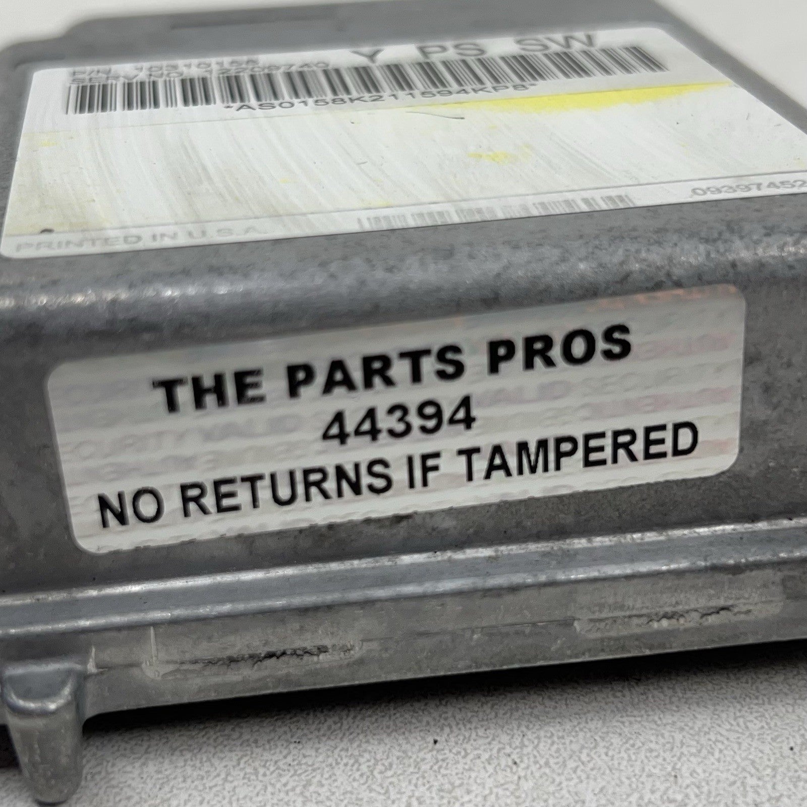 10310158 01-04 CHEVROLET CORVETTE C5 Z06 AIRBAG AIR BAG SRS RESTRAINT MODULE 10310158 OEM