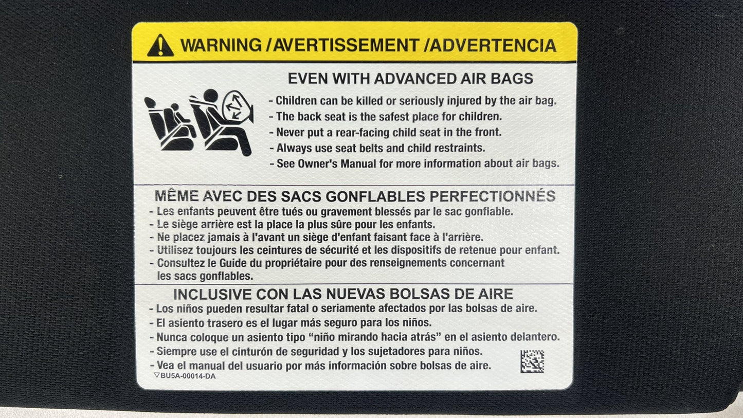 KR3B-6304101 / KR3B 6304101 / KR3B6304101 24-25 FORD MUSTANG GT LEFT & RIGHT FRONT SUNVISOR SUN VISOR SHADE PAIR BLACK O