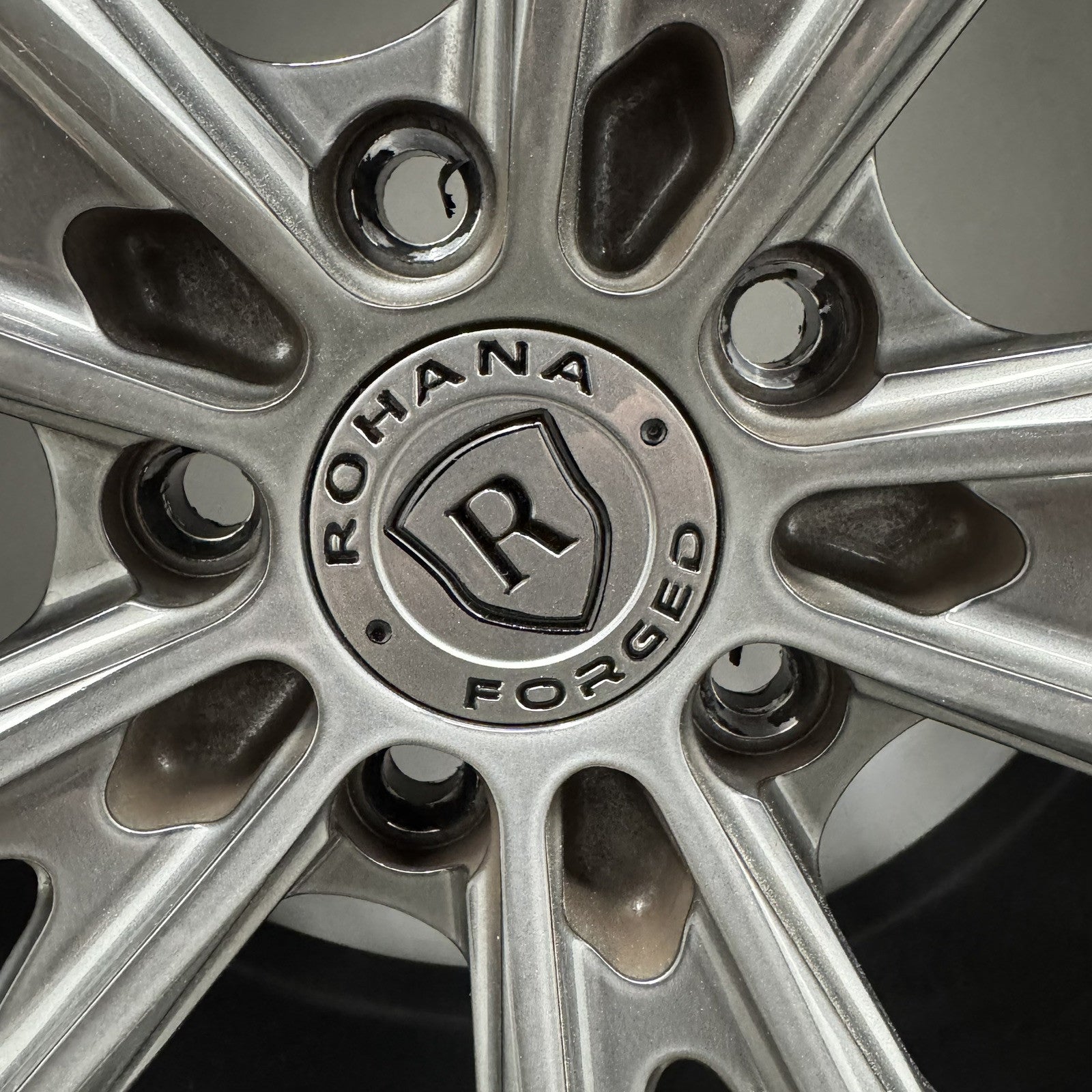 RFG19 ROHANA FORGED RFG19 TRINITY 3 PIECE WHEEL RIM WITH TIRE PARTIAL SET OF 3 *NOTE*