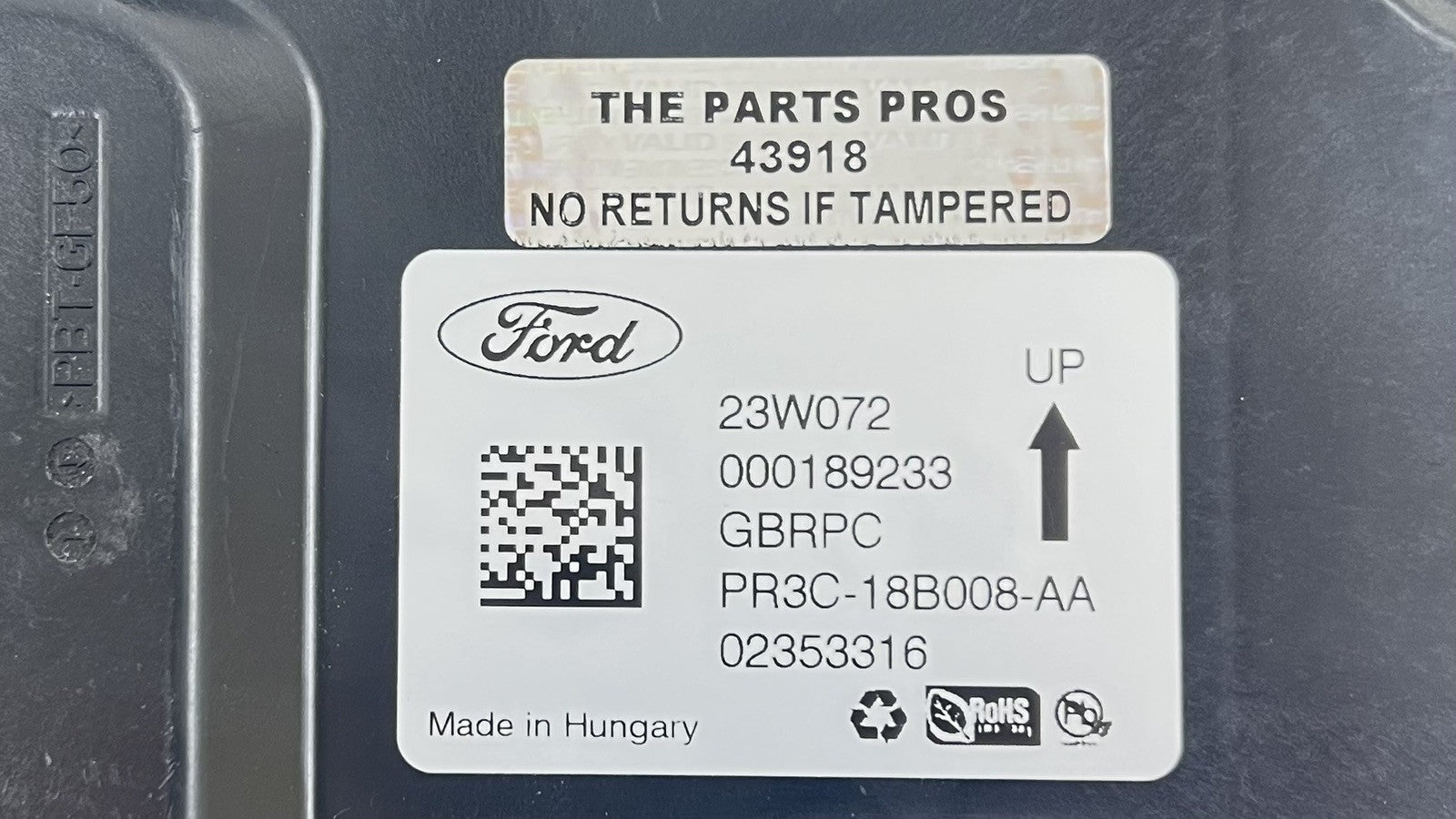 PR3C-18B008-AA / PR3C 18B008 AA / PR3C18B008AA 24-25 FORD MUSTANG GT DARK HORSE SUSPENSION CONTROL MODULE PR3C-18B008-AA