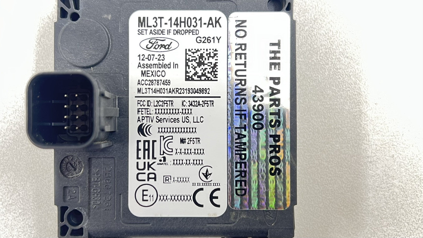 ML3T-14H031-AK / ML3T 14H031 AK / ML3T14H031AK 24-25 FORD MUSTANG GT DRIVER LEFT REAR BLIND SPOT RADAR MONITOR MODULE OE