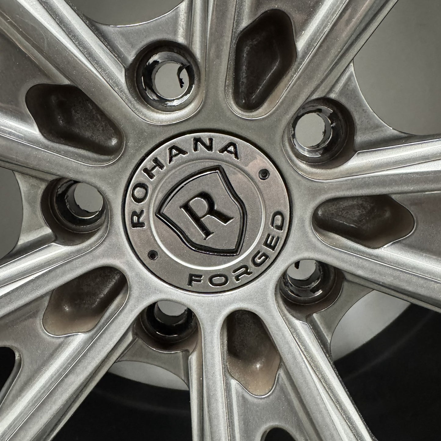 RFG19 ROHANA FORGED RFG19 TRINITY 3 PIECE WHEEL RIM WITH TIRE PARTIAL SET OF 3 *NOTE*