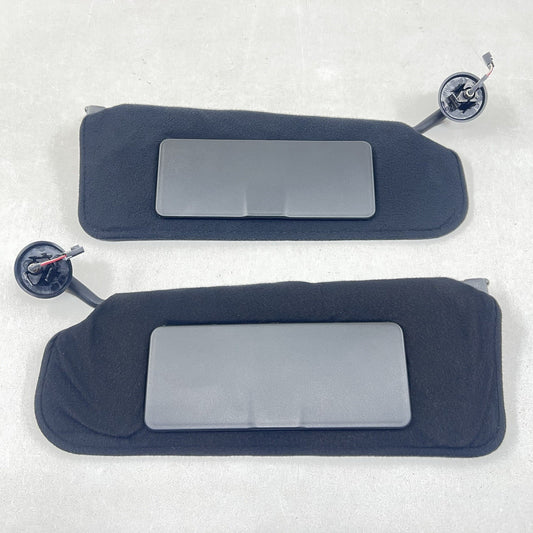 15002596 01-04 CHEVROLET CORVETTE C5 Z06 LEFT AND RIGHT SUNVISOR SUN VISOR PAIR BLACK OEM