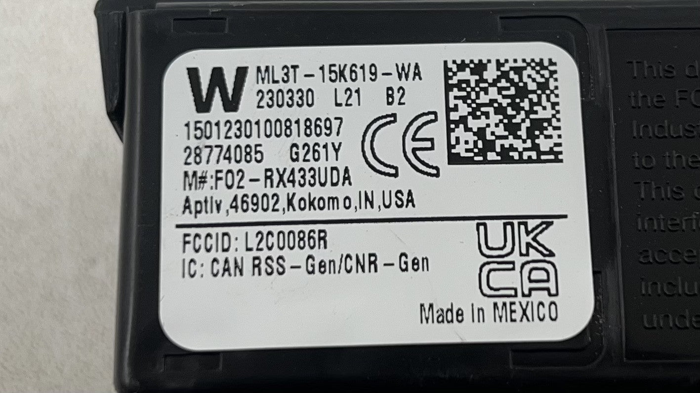 ML3T-15K619-WA / ML3T 15K619 WA / ML3T15K619WA 24-25 FORD MUSTANG GT TPMS SENSOR TIRE PRESSURE MONITOR MODULE RECIEVER O
