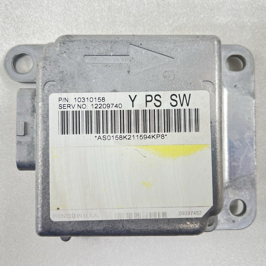 10310158 01-04 CHEVROLET CORVETTE C5 Z06 AIRBAG AIR BAG SRS RESTRAINT MODULE 10310158 OEM