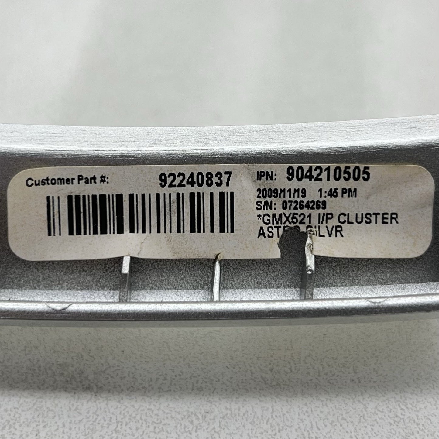 92240837 10-15 CHEVROLET CAMARO SS DASHBOARD DASH BOARD INSTRUMENT CLUSTER COVER TRIM OEM