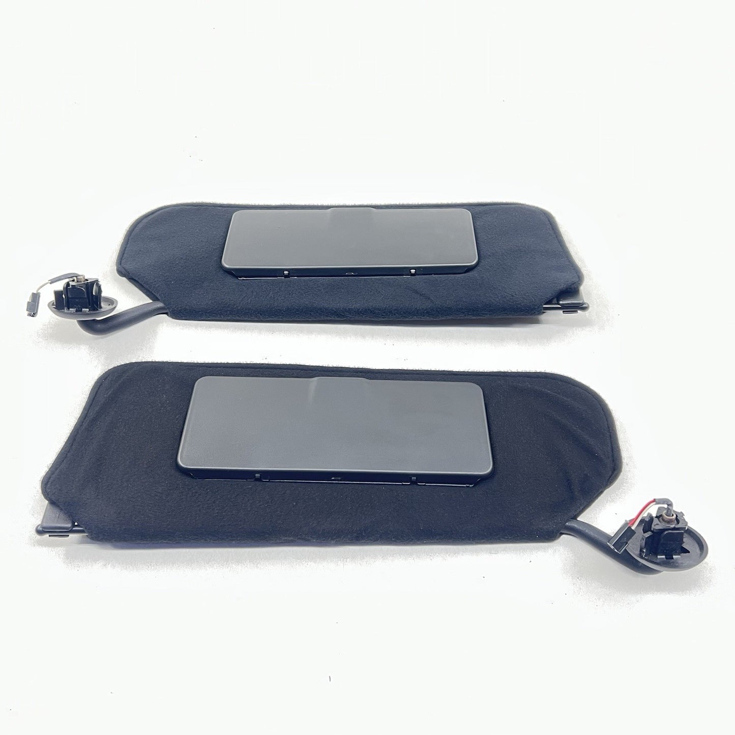 15002596 01-04 CHEVROLET CORVETTE C5 Z06 LEFT AND RIGHT SUNVISOR SUN VISOR PAIR BLACK OEM