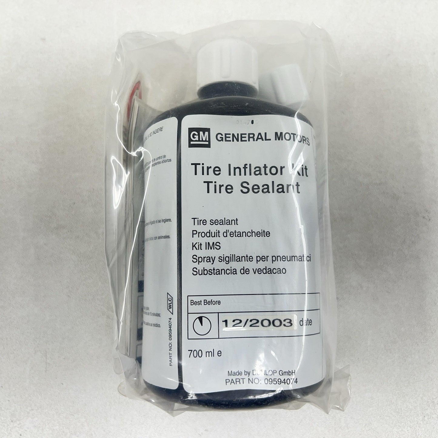 9594073 01-04 CORVETTE C5 Z06 EMERGENCY AIR COMPRESSOR TIRE INFLATION PUMP KIT OEM