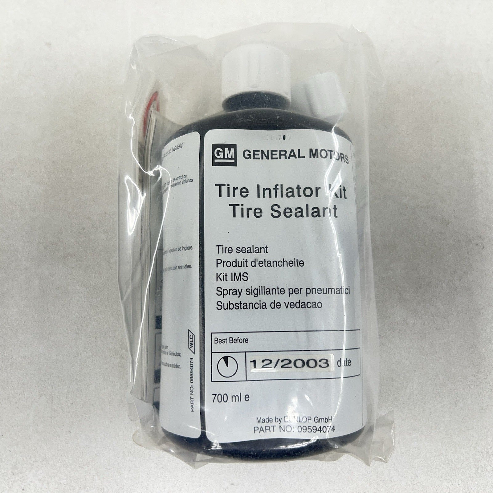 9594073 01-04 CORVETTE C5 Z06 EMERGENCY AIR COMPRESSOR TIRE INFLATION PUMP KIT OEM