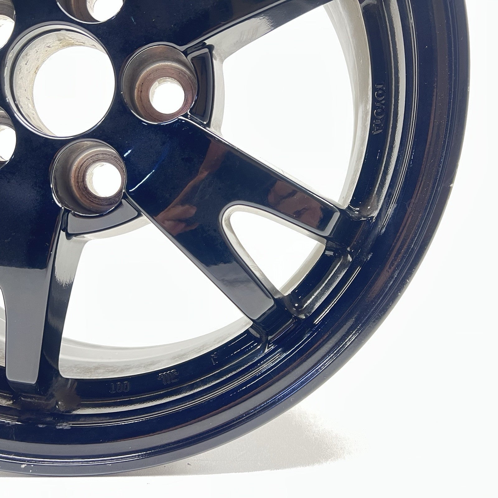 10-15 TOYOTA PRIUS WHEEL RIM 15x6 +45 OFFSET 5 SPLIT SPOKE BLACK FACTORY OEM