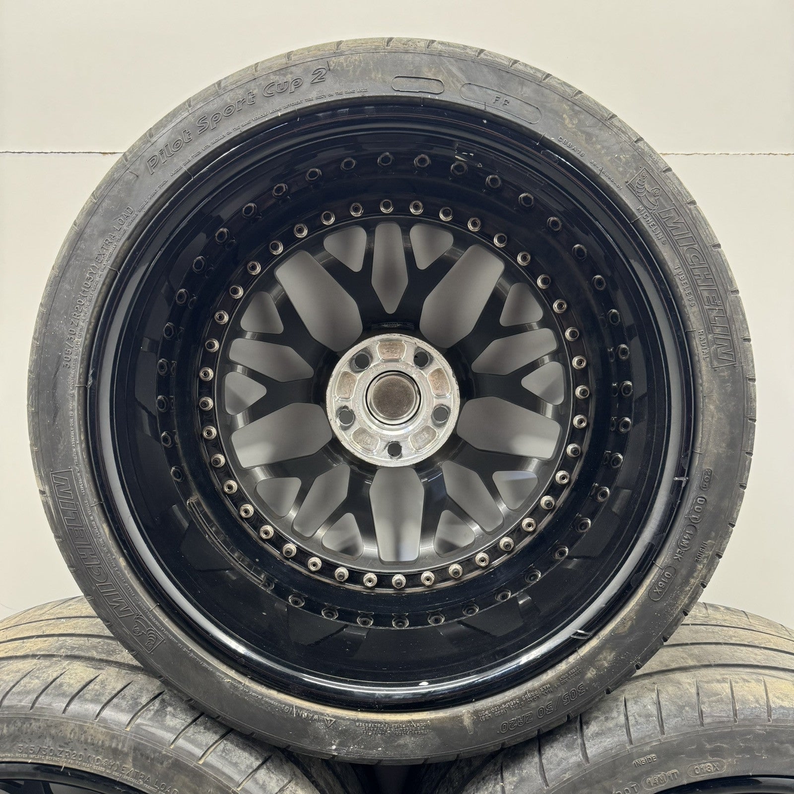 RFG19 ROHANA FORGED RFG19 TRINITY 3 PIECE WHEEL RIM WITH TIRE PARTIAL SET OF 3 *NOTE*