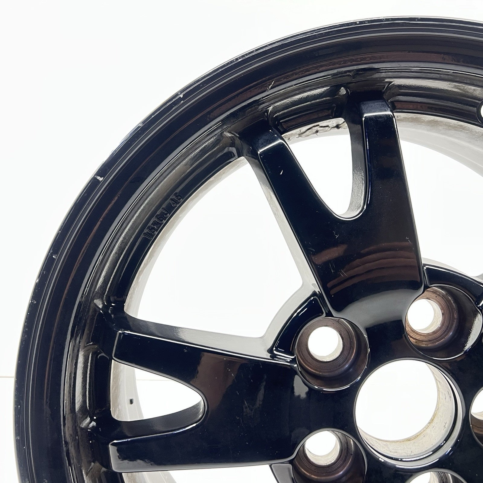 10-15 TOYOTA PRIUS WHEEL RIM 15x6 +45 OFFSET 5 SPLIT SPOKE BLACK FACTORY OEM