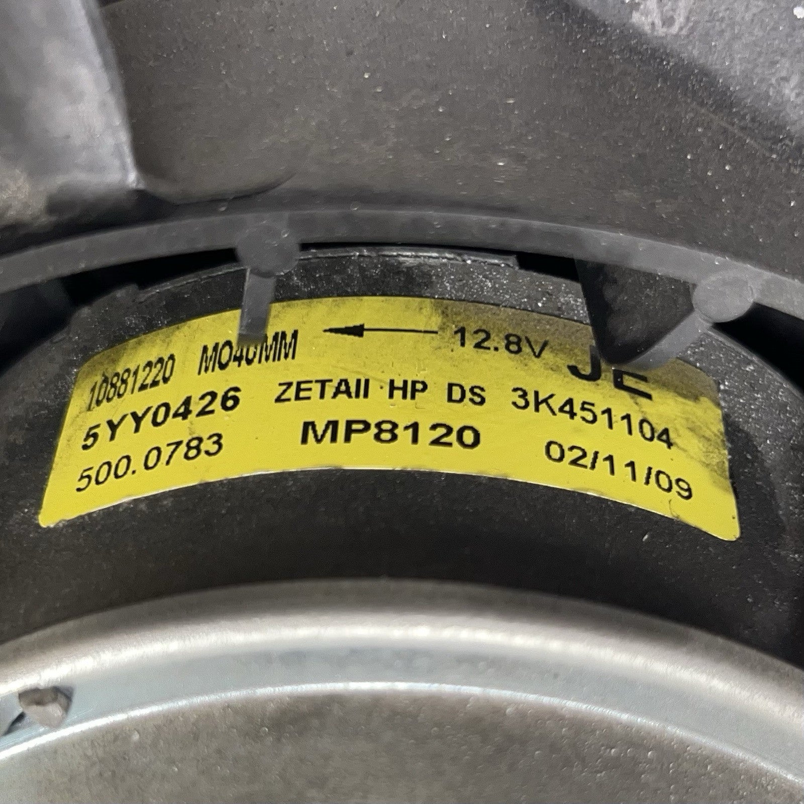 5YY0426 10-15 CHEVROLET CAMARO SS RADIATOR FAN COOLING MOTOR WITH FAN BLADE PAIR OEM