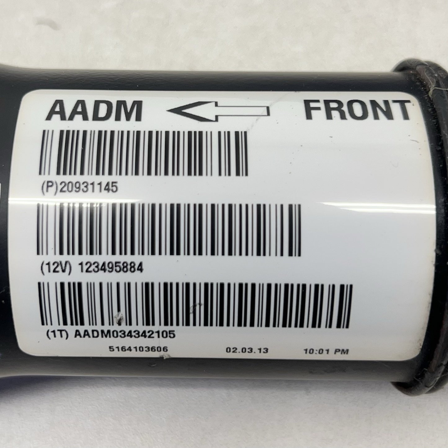 20931145 / 2093 1145 12-15 CHEVROLET CAMARO ZL1 MANUAL DRIVESHAFT DRIVE SHAFT PROPELLER 20931145 OEM