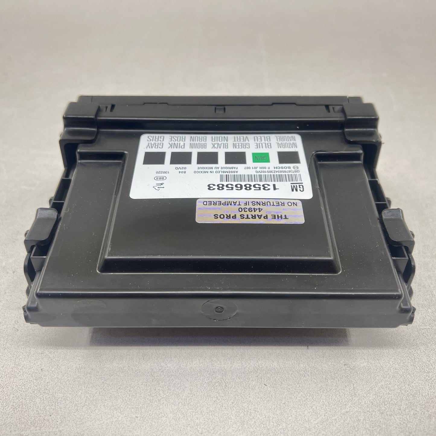 2013 CHEVROLET CAMARO ZL1 MANUAL TRANSMISSION BODY CONTROL MODULE 13586583 OEM