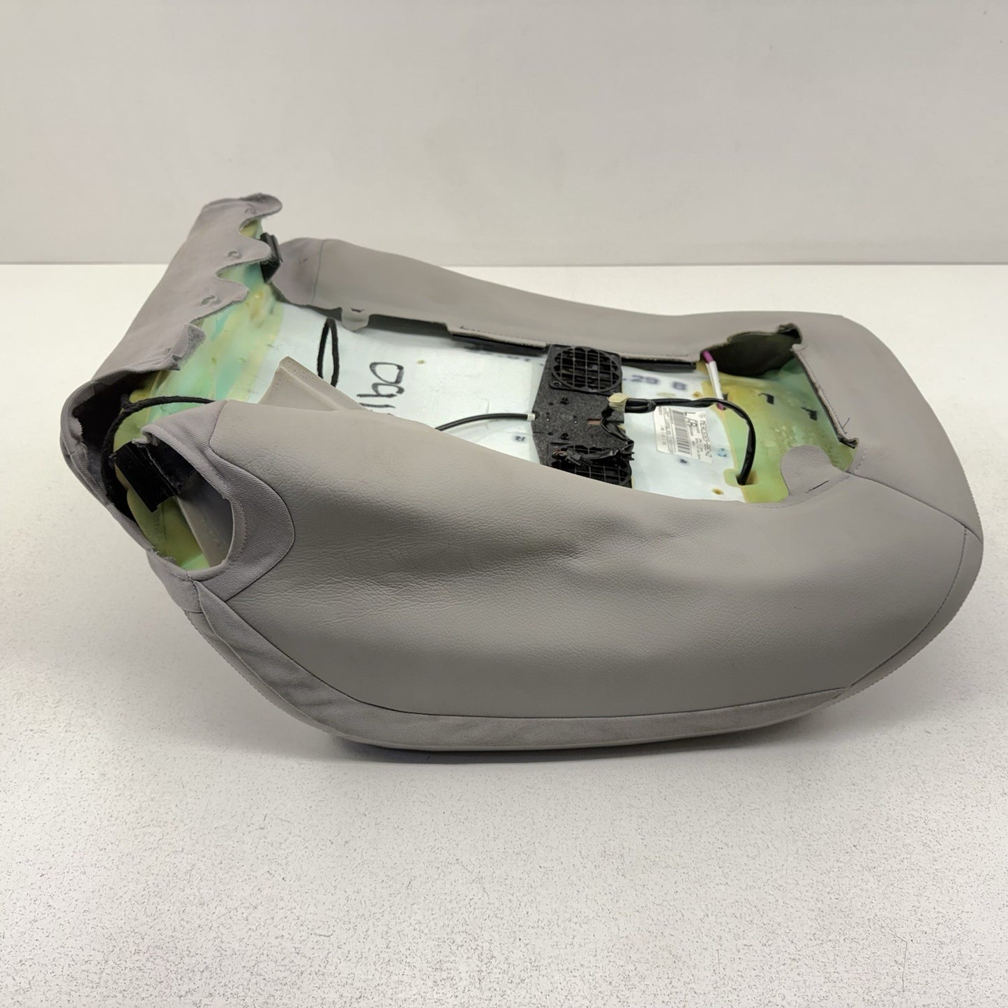 12-14 Mercedes W218 CLS550 Driver Left Front Upper Seat Cushion Leather Gray OEM