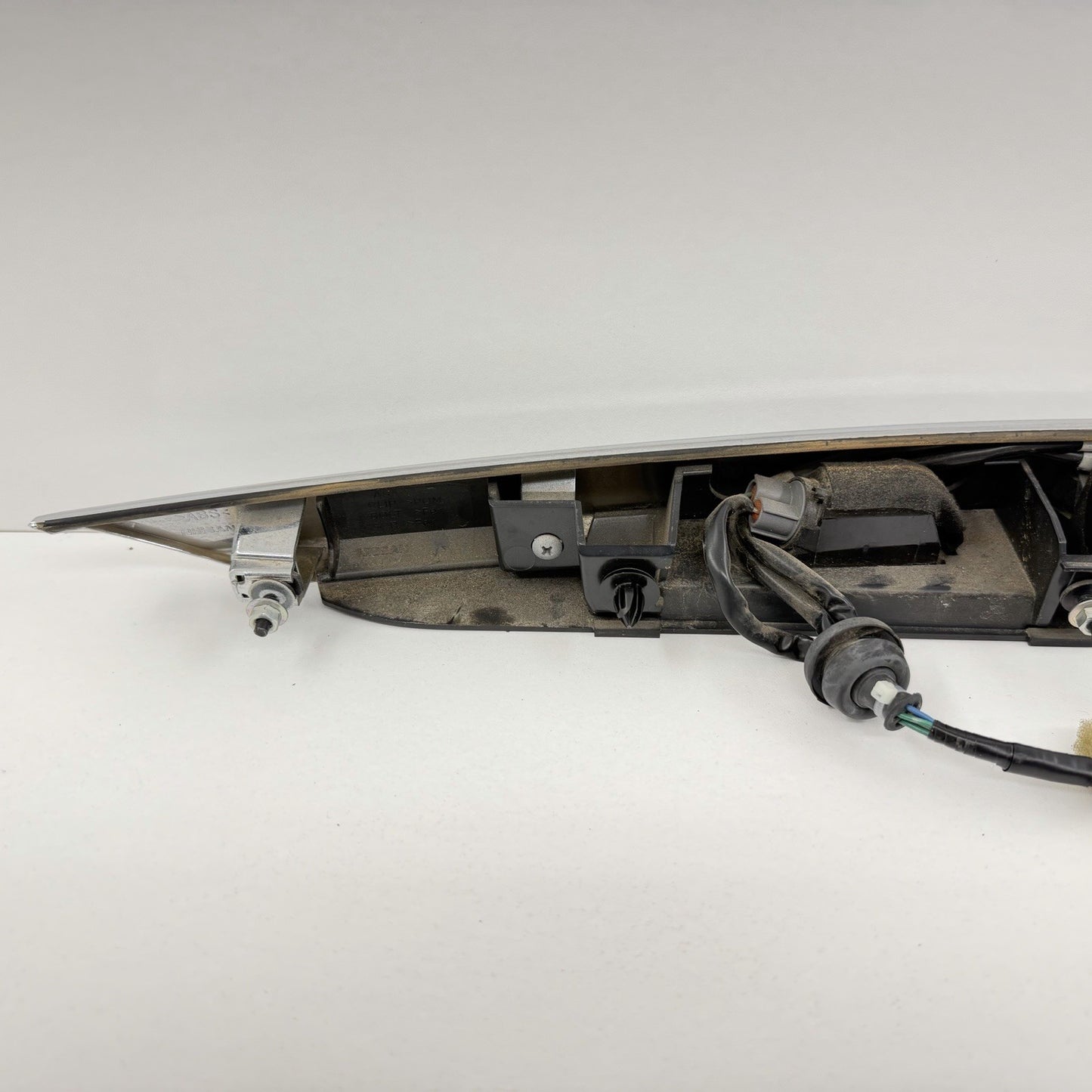 14-17 Infiniti Q50 Chrome License Plate Light Trunk Trim Moulding W/ Camera OEM