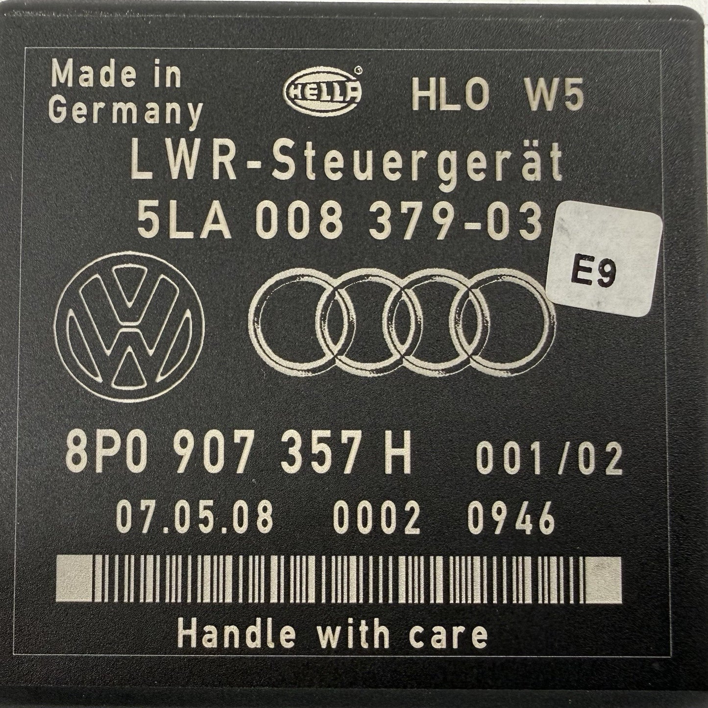 08-12 Audi TT Headlight Range Control Module Unit 8P0907357H OEM