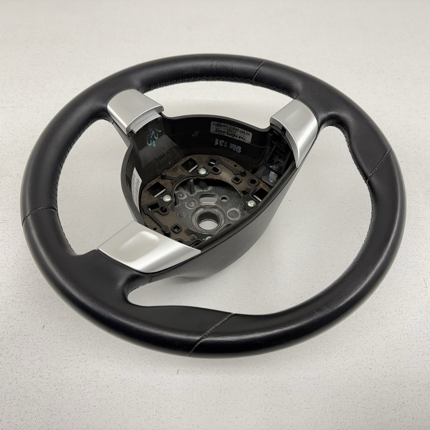 05-08 Porsche 911 997 Manual Sport Driver Steering Wheel 3 Spoke Black OEM