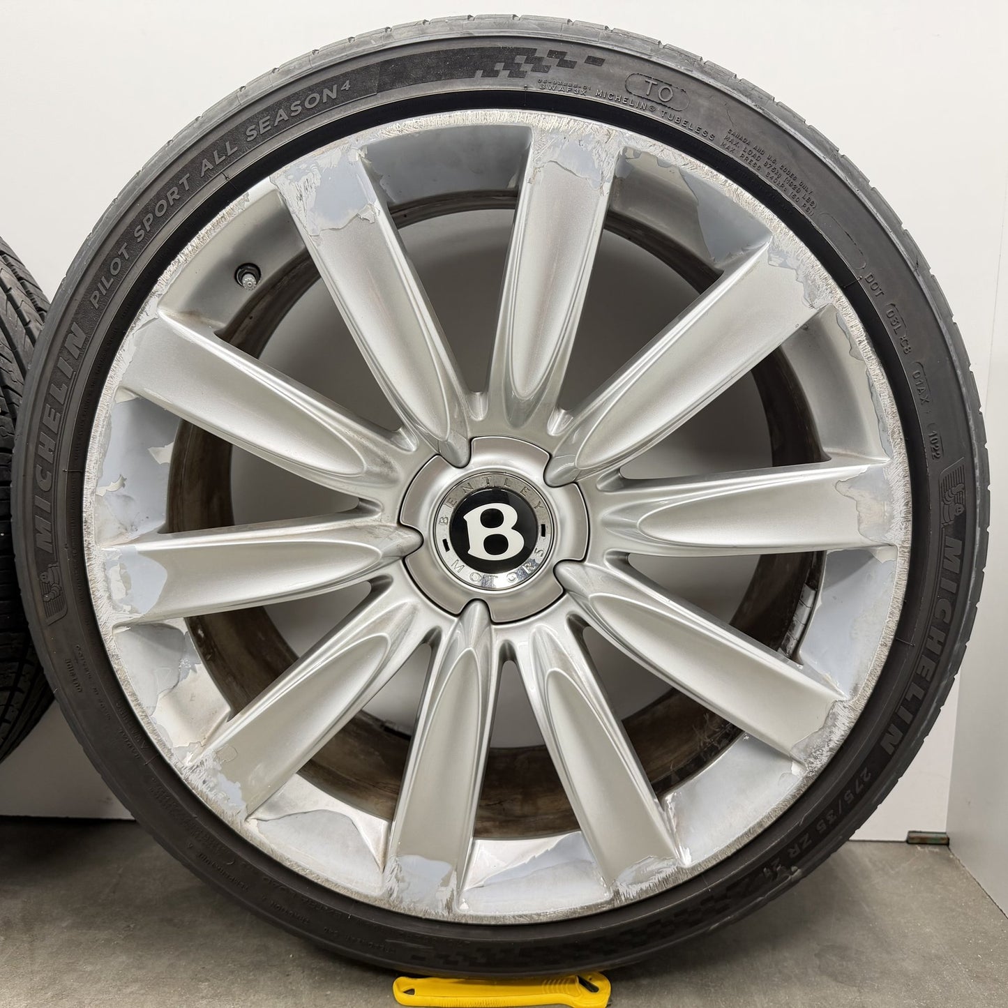 2014-2018 Bentley Flying Spur 21" Wheels Set 10 Spoke Rims & Tires Factory OEM