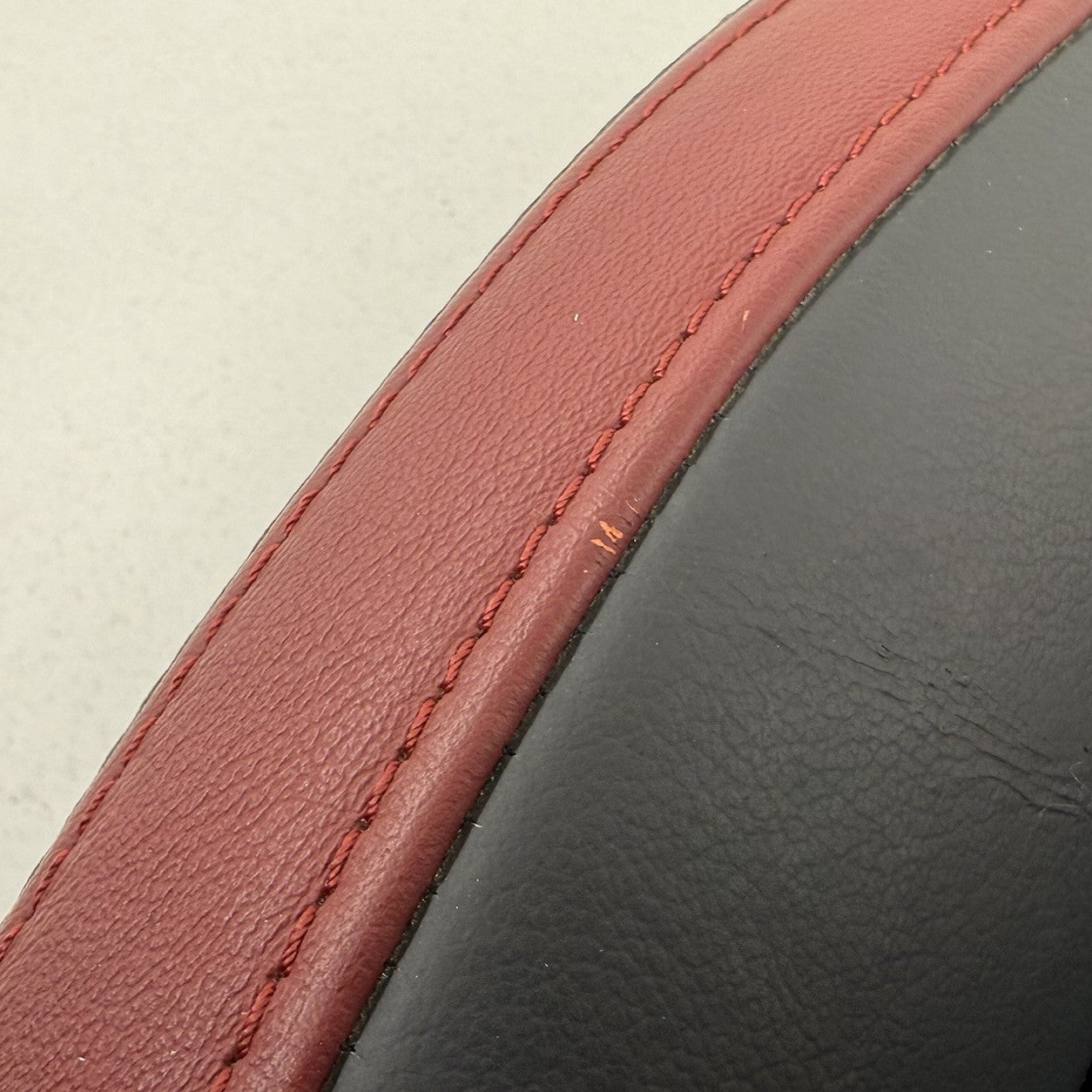 18-21 Subaru WRX STI Recaro Driver Left Front Lower Seat Cushion Black Red OEM