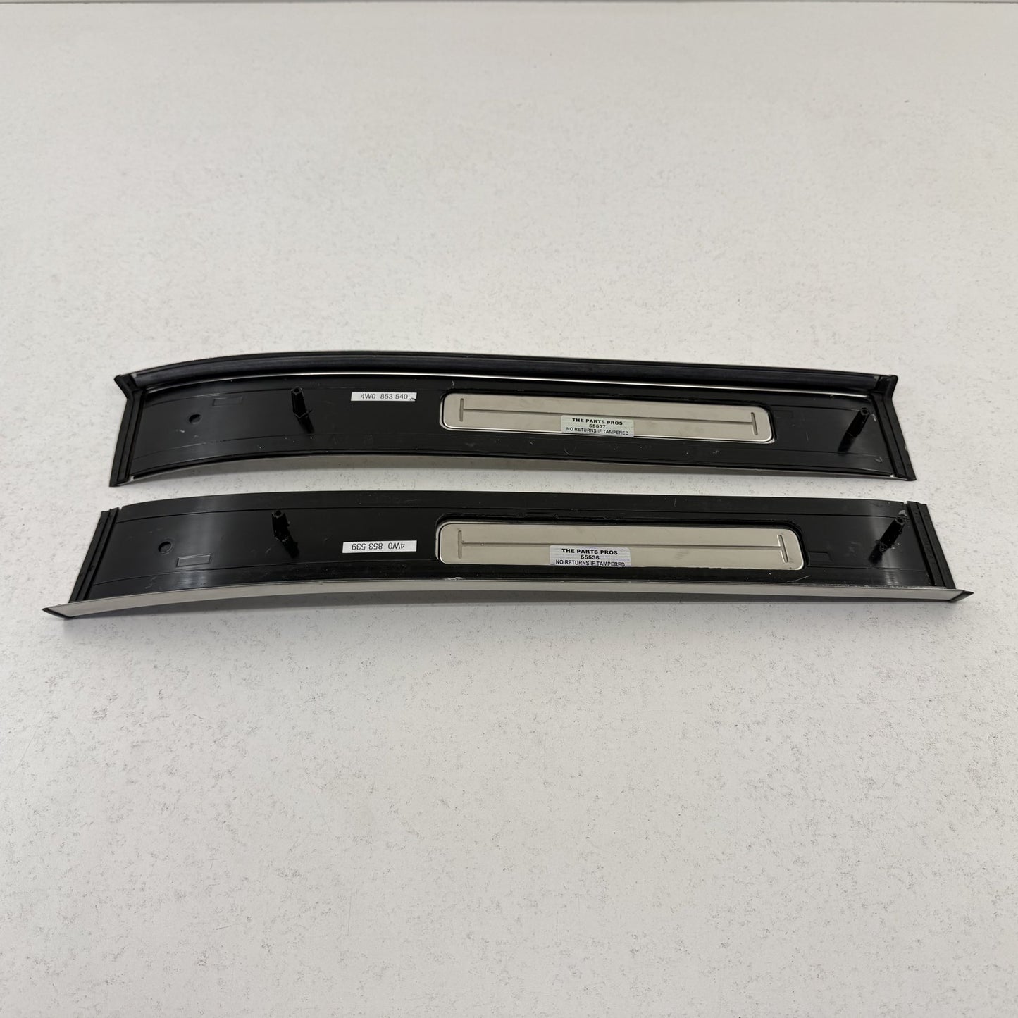 2014-2018 Bentley Flying Spur Door Sill Scuff Kick Plate Set Front & Rear OEM