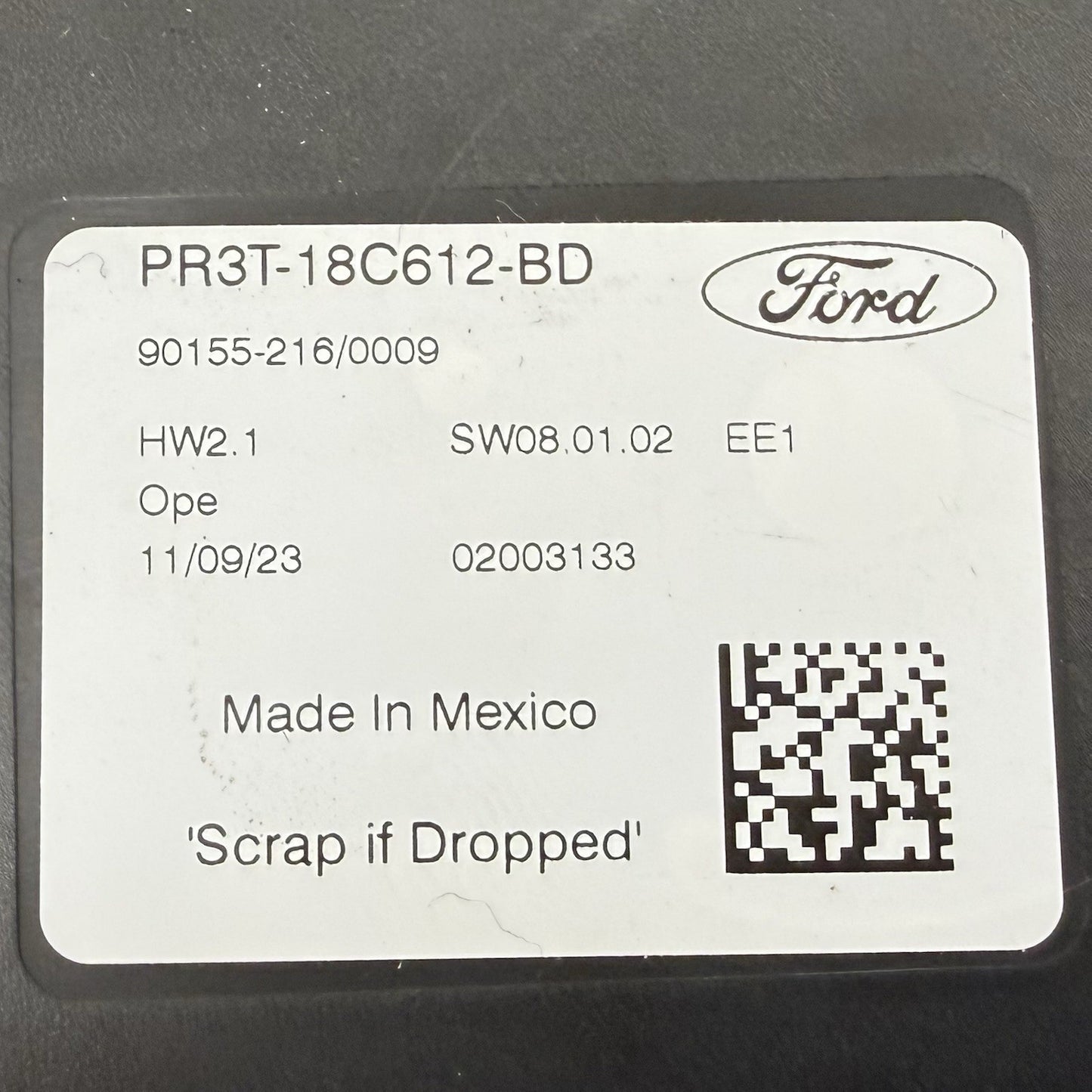 24-25 Ford Mustang Temperature Climate Control Module PR3T-18C612-BD OEM