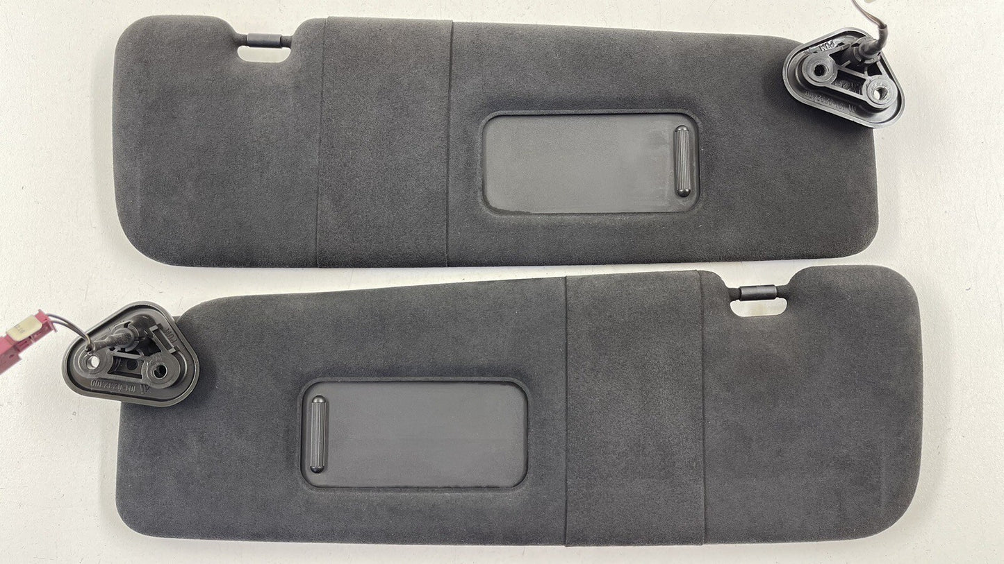 12-19 BMW M6 LEFT & RIGHT FRONT SUNVISOR SUN VISOR SHADE BLACK PAIR OEM