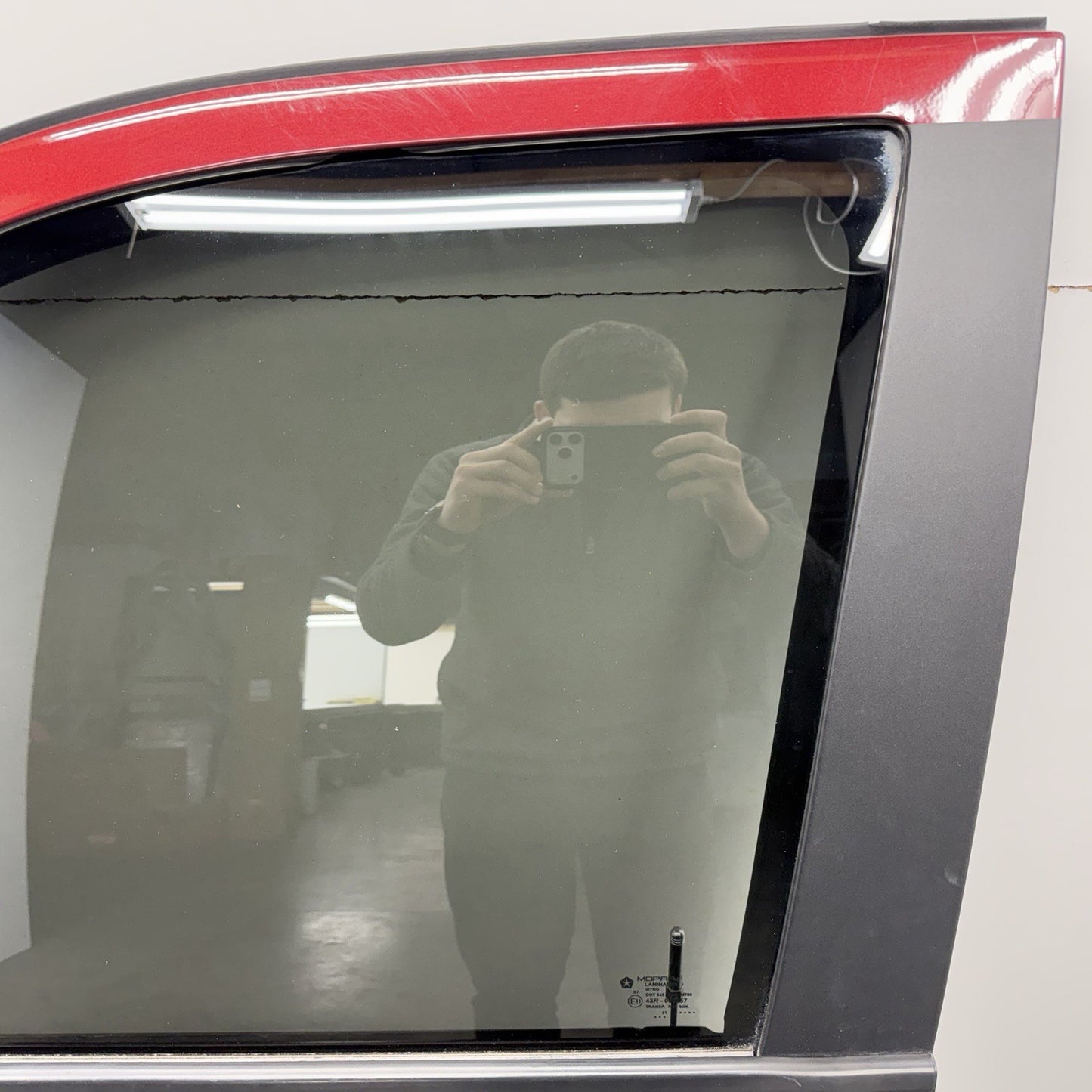 19-22 Ram 2500 3500 Crew Cab Left Front Door Shell Complete Acoustic Glass OEM