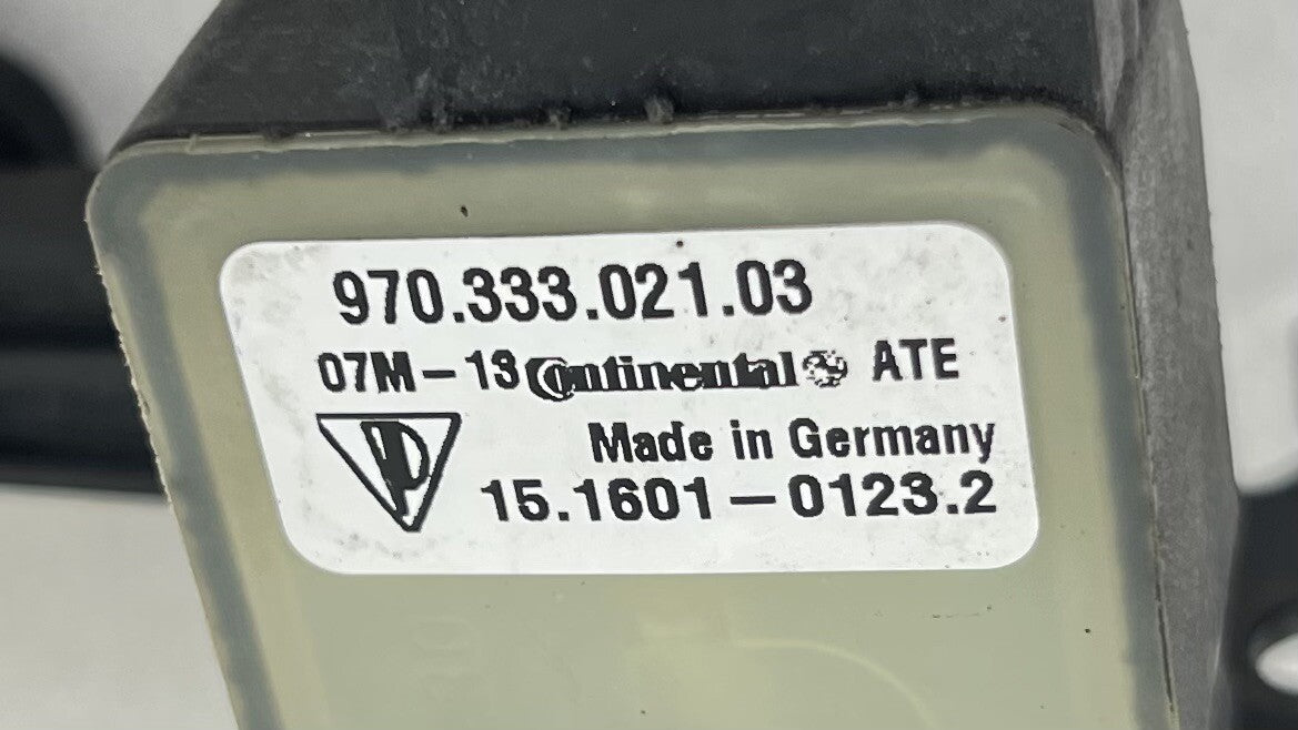 10-16 PORSCHE PANAMERA LEFT REAR HEADLIGHT HEIGHT SUSPENSION LEVEL SENSOR OEM